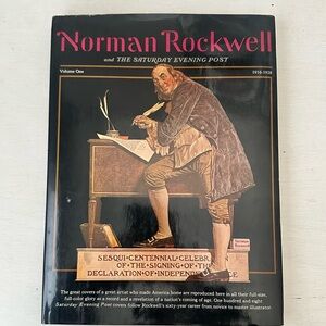 Norman Rockwell Art Book with Black and Brown Cover